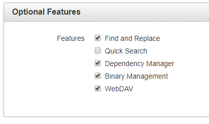 Optional Features - WebDAV