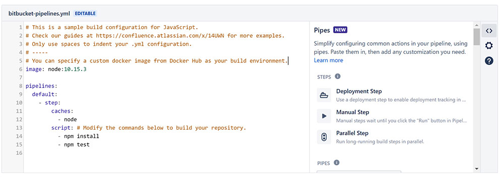 Default Pipeline File